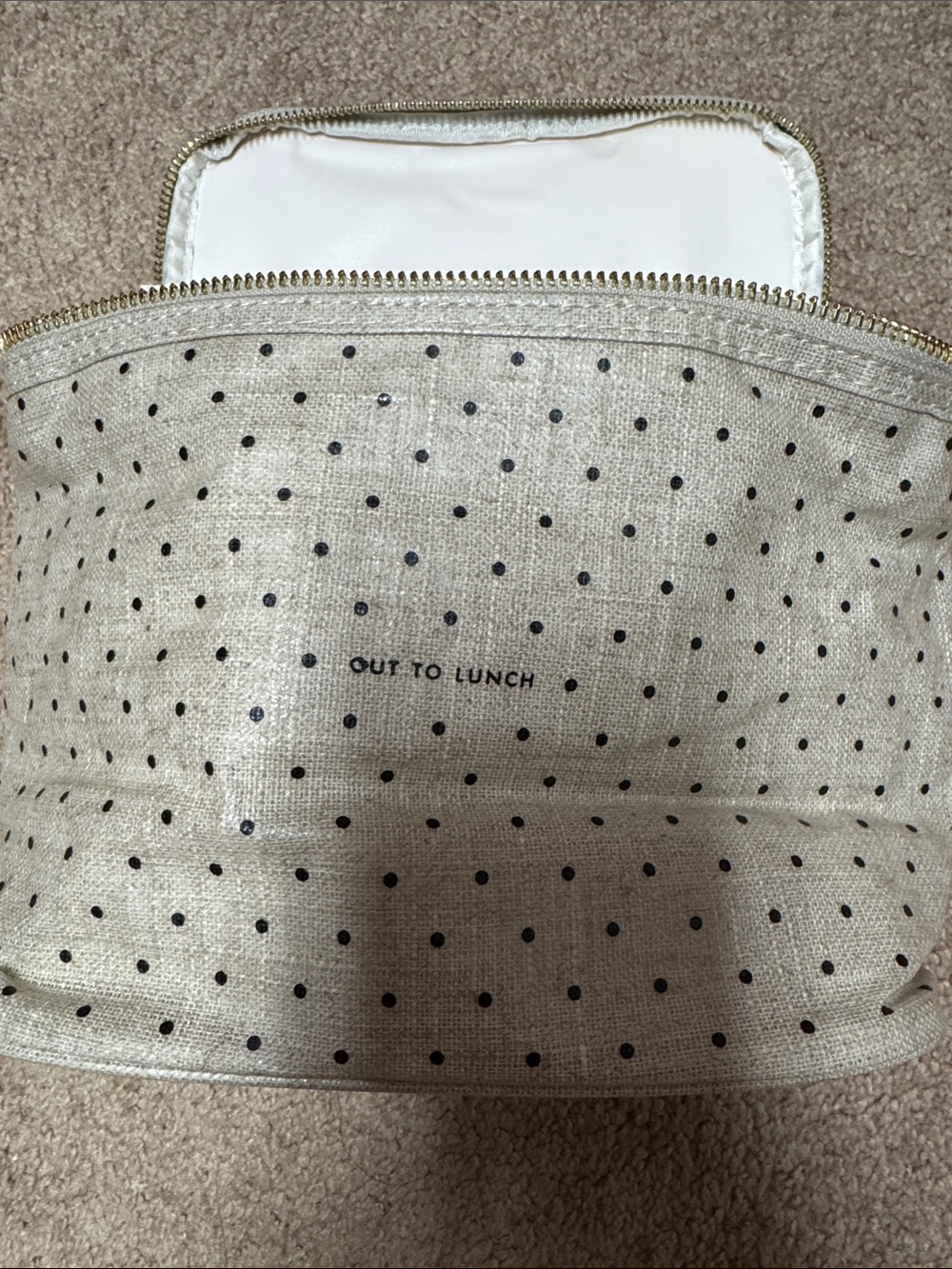 Kate Spade Polka Dot lunch pal